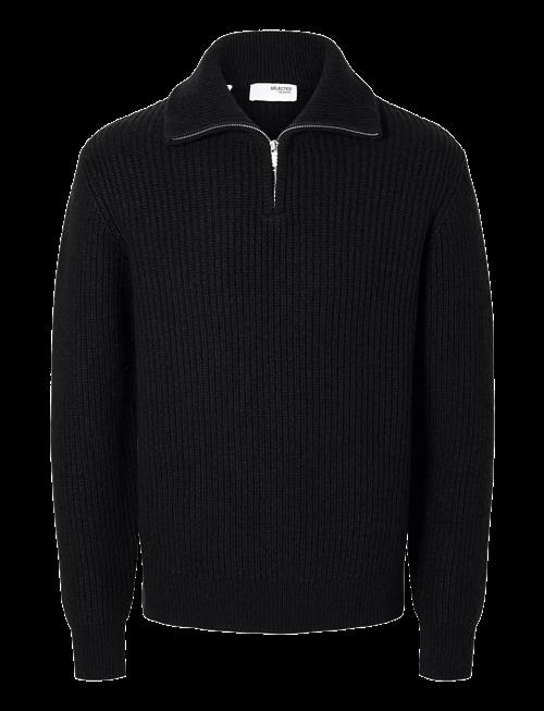 Selected | Slmland Ls Knit Half Zip | XXL