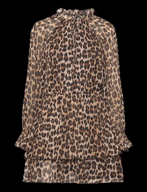 Mango | Leopard-Print Flared Dress | XS