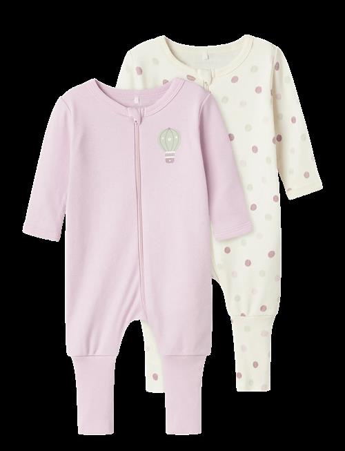 name it | Nbfnightsuit 2P Zip Ff Jet Dot Noos | 98