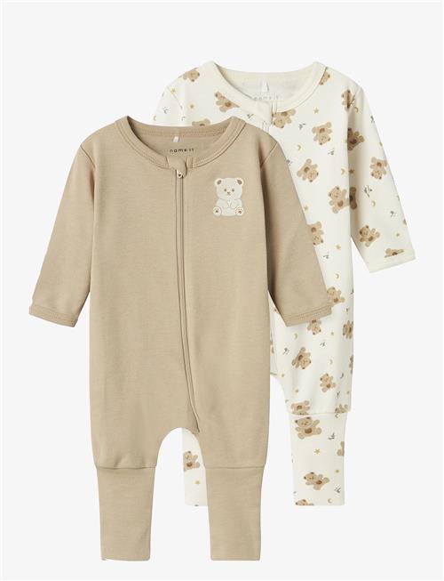 name it | Nbnnightsuit 2P Zip Ff Jet Bear Noos | 68