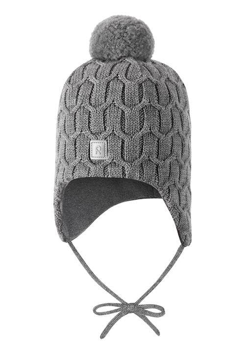 Reima Nunavut Beanie Melange Grey Melange Grey 54 cm  Grå  54 cm  Drenge, Piger