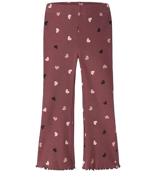 Name It Bukser - NmfVemia - Rib - Wild Ginger/Hearts