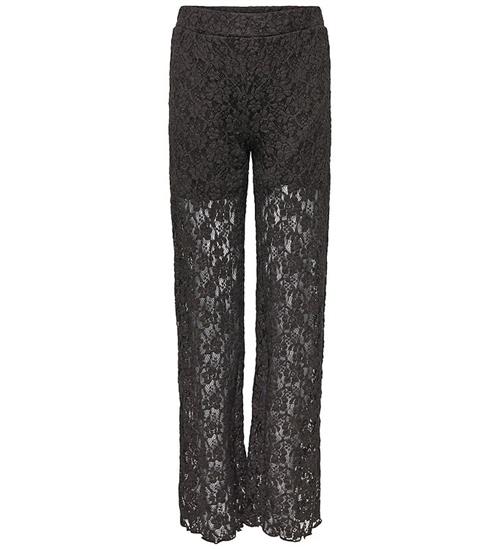 Kids Only Bukser - KogLeoka - Straight Lace - Black Coffee
