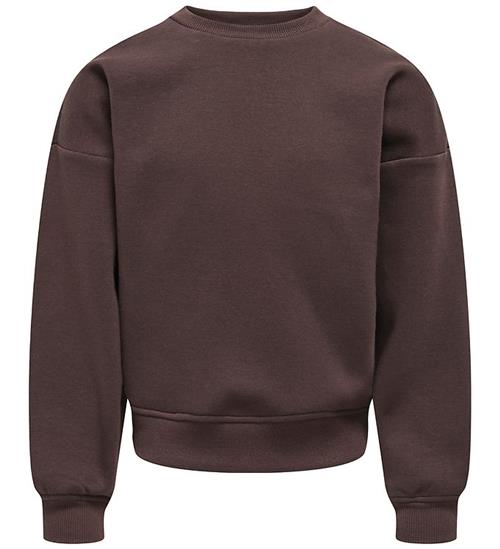 Kids Only Sweatshirt - Noos - KogSweat - Coffee Bean/Birch/Houst
