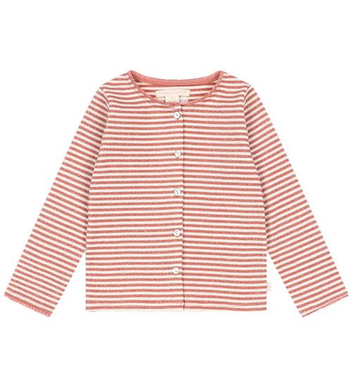 Konges Sløjd Cardigan - Rib - Roli Stripe - Rose Cream Stripe