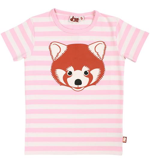 DYR-Cph T-shirt - DyrGrowl - Pastel Pink/Chalk Roed Panda
