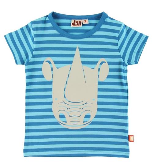 DYR-Cph T-shirt - Growl - Blåstribet m. Næsehorn
