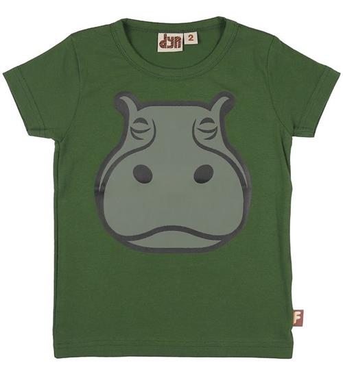 DYR-Cph T-shirt - DYRGrowl - Grøn m. Flodhest