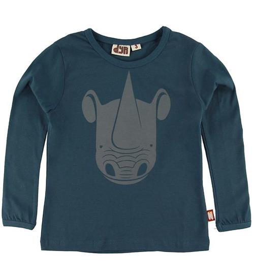 DYR-Cph Bluse - Mammal - Dark Ocean m. Næsehorn