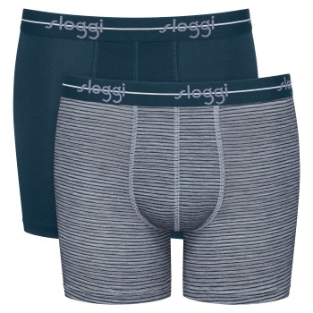 Sloggi 2P Men Start Short C2P Gråstribet bomuld Medium Herre