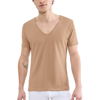Sloggi SLG Base V-Neck Sand bomuld Large Herre