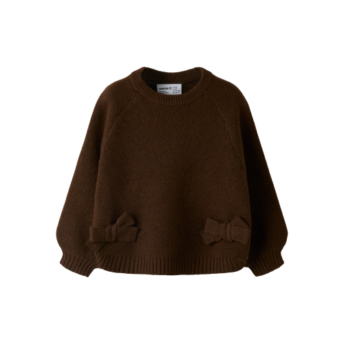 NAME IT Striktrøje Ndoper Chocolate Plum