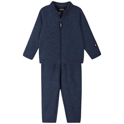 Reima Tahto Fleece-sæt Jeans Blue  Jeans blue-104 cm  Blå  104 cm  Drenge, Piger