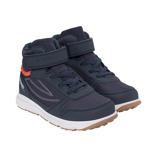 Viking Hovet Mid WP 1V Overgangssko  Navy Orange 32 EU  Marineblå  32 EU  Drenge, Piger