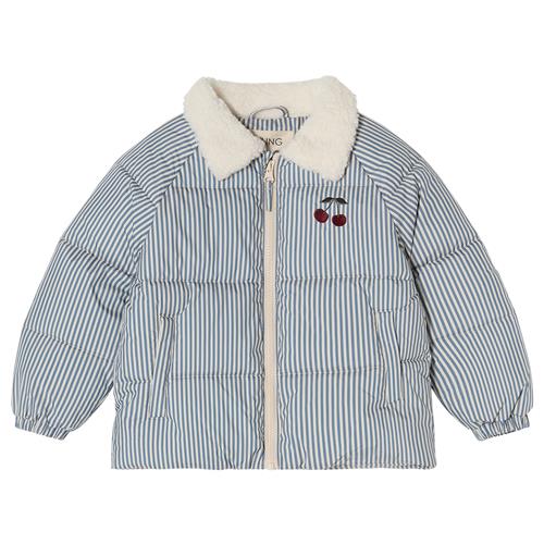 Kuling Luzern Pufferjakke Thin Stripe  Thin Stripe-110 cm  Blå  110 cm  Drenge, Piger