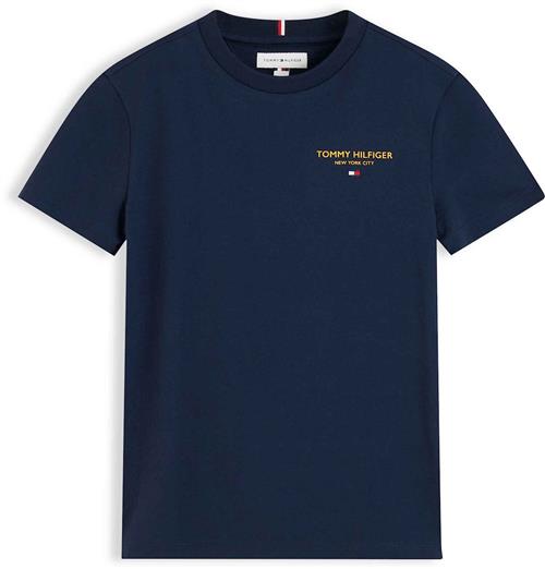 Tommy Hilfiger Essential Logo T-shirt Dark Blue  Dark Blue 4 Y  Blå  4 år  Drenge, Piger