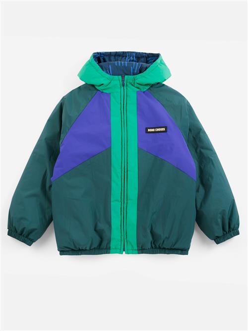 Bobo Choses Almost Moiré Vendbar Anorak Navy Blue  Navy Blue 6-7 Y  Marineblå  6-7 år  Drenge