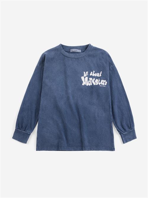 Bobo Choses All About Monsters T-shirt Midnight Blue  Midnight Blue 6-7 Y  Blå  6-7 år  Drenge