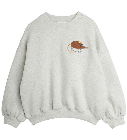 Mini Rodini Sweatshirt - Elephant Shrew - Gray Melange