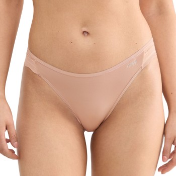 Sloggi Trusser 2P GO Blush High Leg Brief Beige polyamid Large Dame