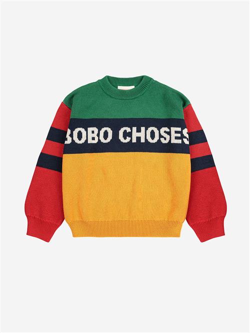 Bobo Choses Bobo Choses Color Block Jumper Multicolor  Multicolor 10-11 Years  Gul  10-11 år  Drenge
