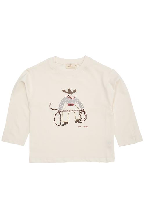 Copenhagen Colors GOTS T-shirt Med Lange Ærmer Cream  Cream 110 cm  Creme  110 cm  Drenge