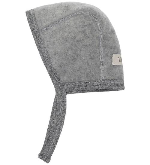 Huttelihut Babyhjelm - Uldfleece - Medium Grey Melange