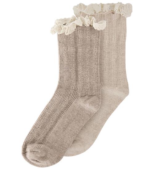 Huttelihut Strømper - Uld - Camel Melange