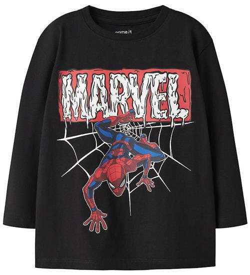 Name It Bluse - NmmScary - Spider Man - Black