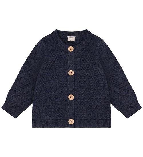CeLaVi Cardigan - Uld - Ombre Blue Melange