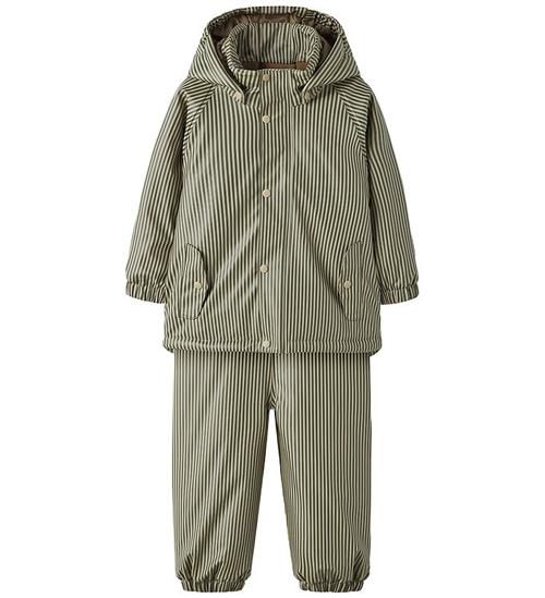 Lil Atelier Regntøj m. Seler/Fleece - NmmLadry10 - Twill/Stripes