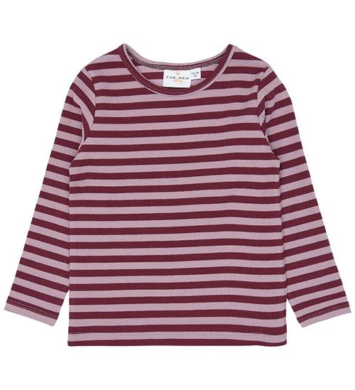 The New Siblings Bluse - TnstFro - Rib - Elderberry Striped