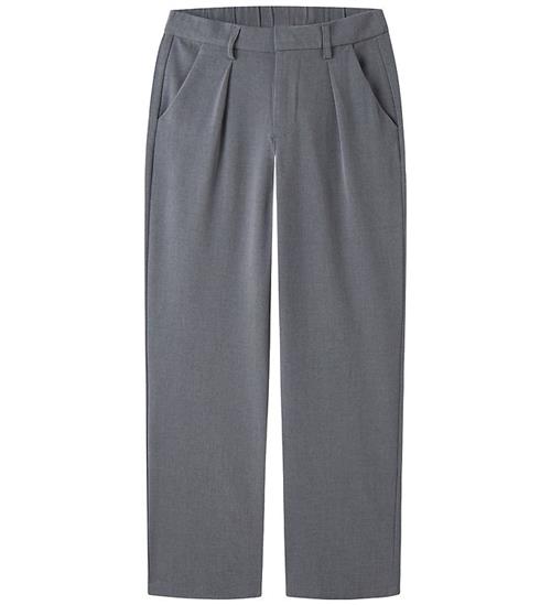 LMTD Bukser - NlmLuis - Loose - Grey Melange