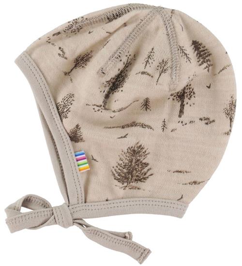 Joha Hjelm - Uld/Viskose - Beige m. Træer