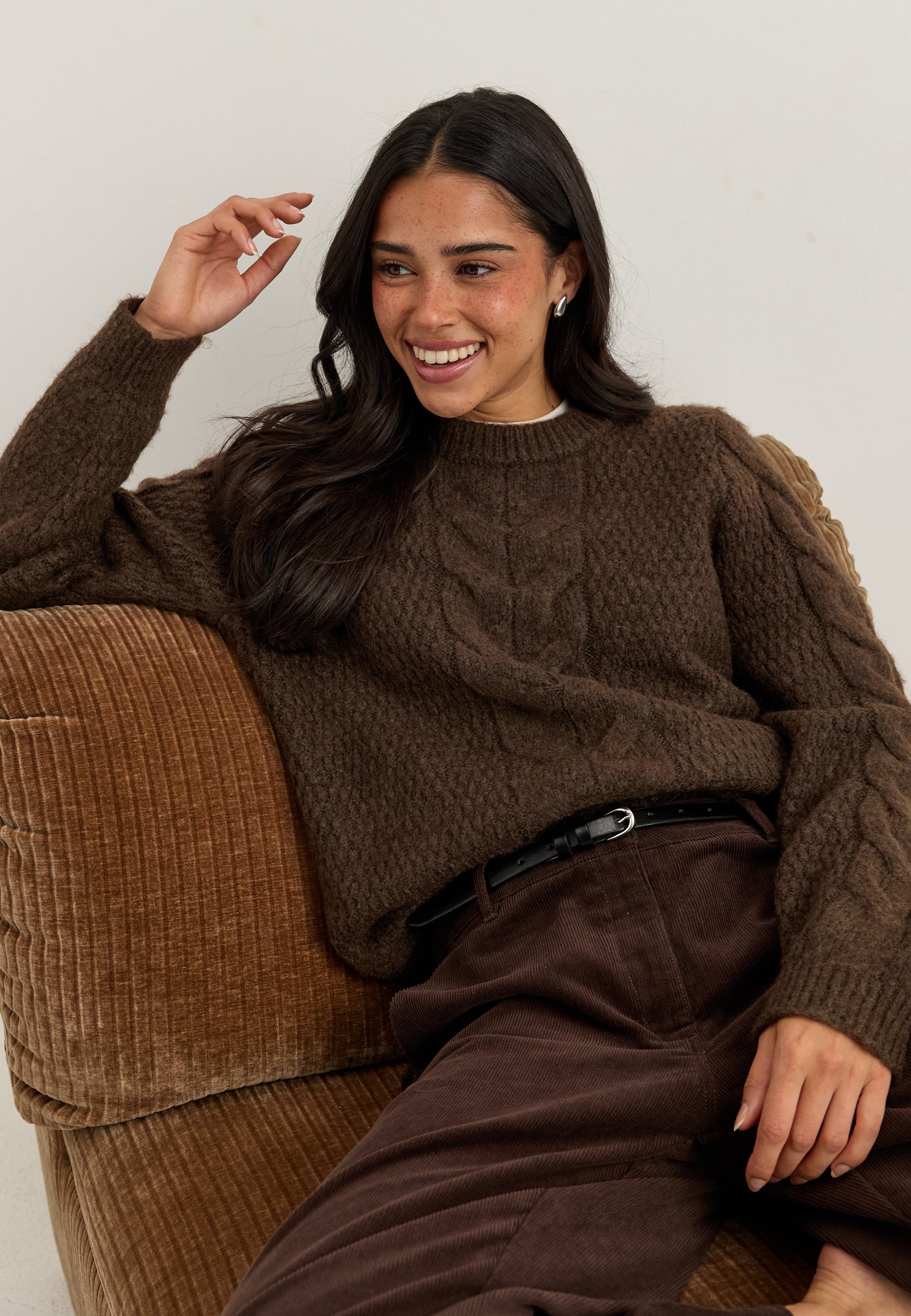 PIECES Pcnina Ls O-neck Knit