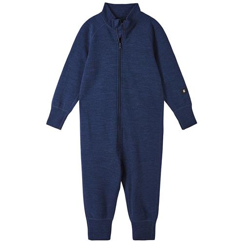 Reima Parvin Heldragt I Uld Navy  Navy 86 cm  Marineblå  86 cm  Drenge, Piger