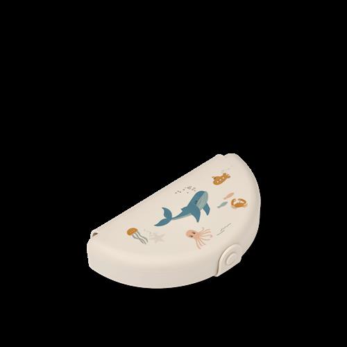 Liewood Eugene Sammenklappelig Snackboks Sea Creature / Sandy  Sea Creature / Sandy-OS  Creme  One Size  Drenge, Piger