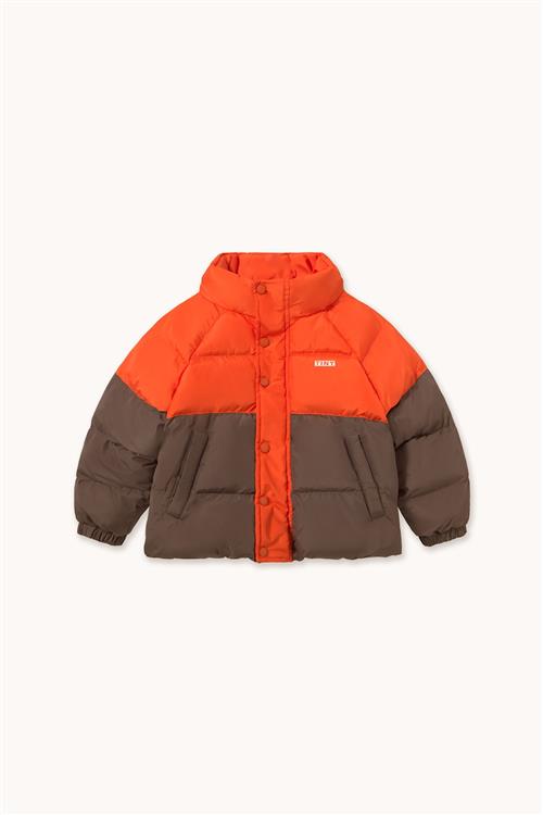 Tinycottons Color Block Short Padded Jacket Summer Red-6y  Rød  6 år  Drenge, Piger