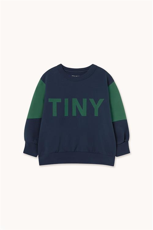 Tinycottons Tiny Color Block Sweatshirt Navy-4y  Marineblå  4 år  Drenge