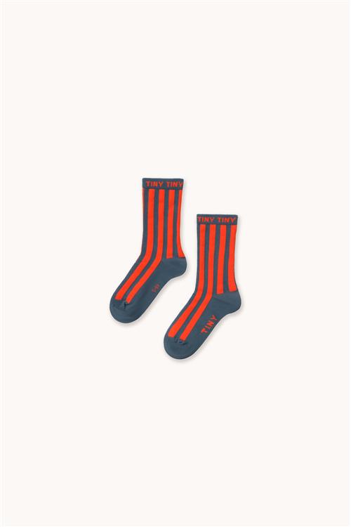 Tinycottons Stripes Medium Socks Summer Red-5-8y  Rød  5-8 år  Drenge, Piger