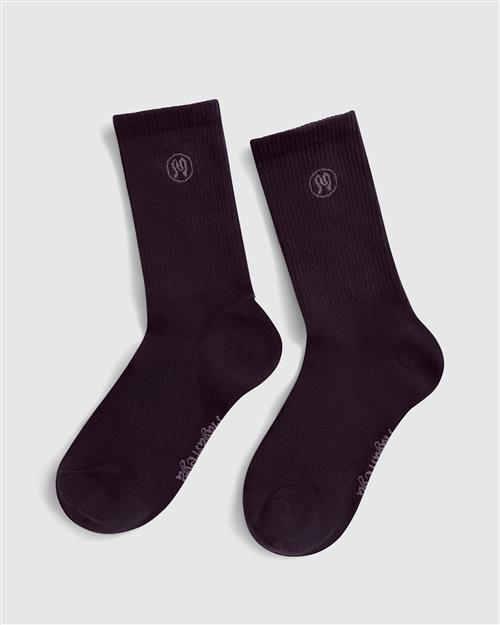 Zoe Deep Plum Socks