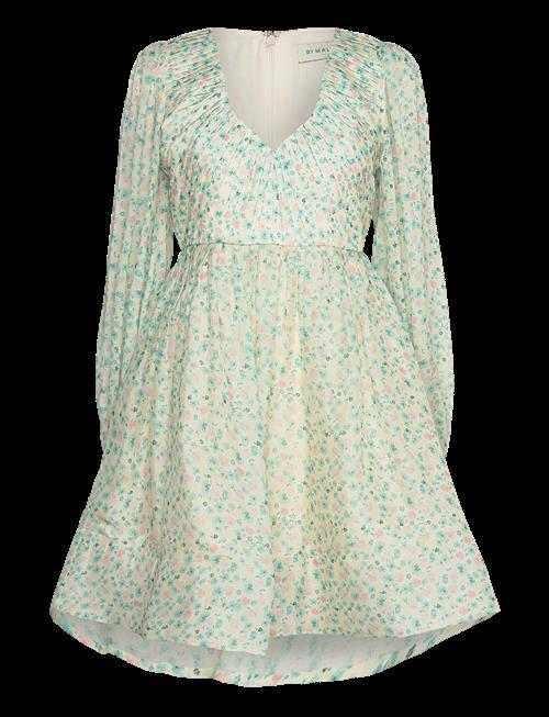 Malina | Estelle V-Neck Chiffon Mini Dress | S