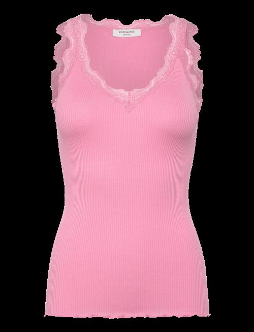 Rosemunde | Rwbeatha Silk Sl V-Neck Lace Top | L