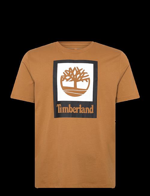 Timberland | Stack Logo Colored Short Sleeve Tee Wheat Boot | XXL