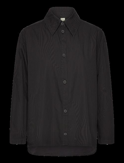 Brixtol Textiles | Stella Dark Navy White Stripe | XS