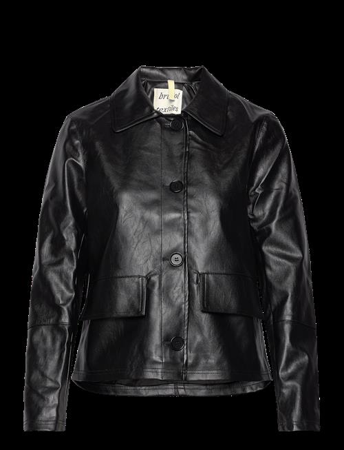 Brixtol Textiles | Sissel Faux Leather Black | S