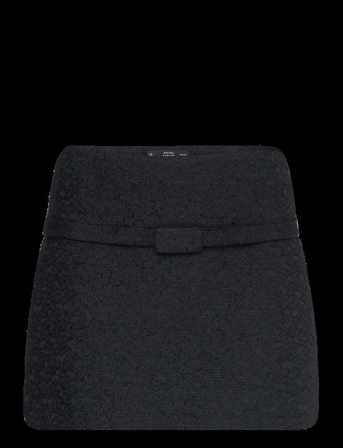 Mango | Tweed Mini-Skirt With Decorative Belt | XS