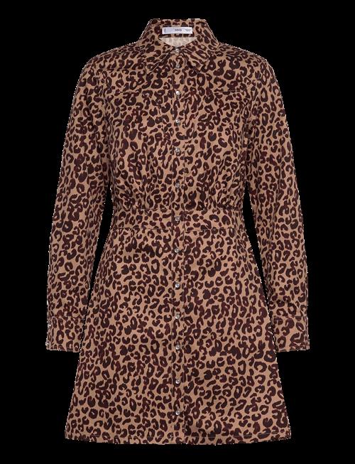 Mango | Leopard-Print Shirt Dress | XS