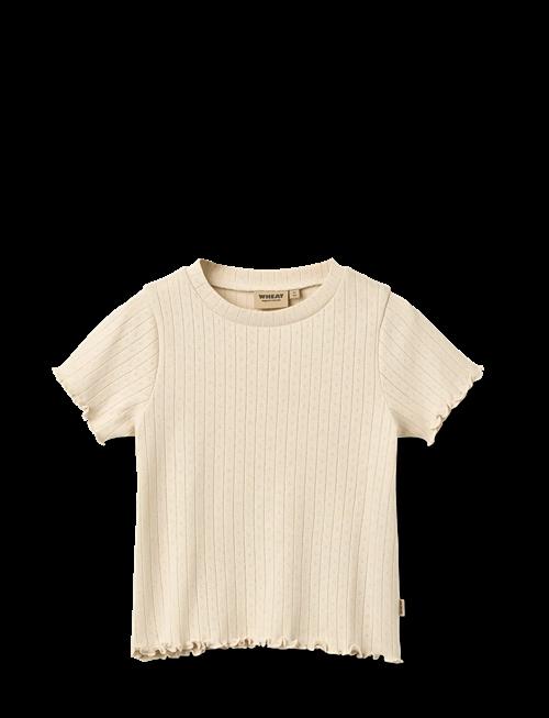 Wheat | Rib T-Shirt S/S Irene | 122