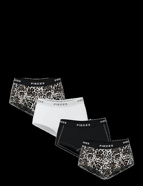 Pieces | Pclogo Lady 4 Pack Aop/Solid Noos Bc | XS